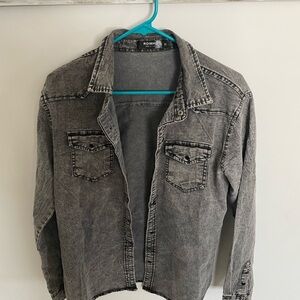Gray Denim Shitt